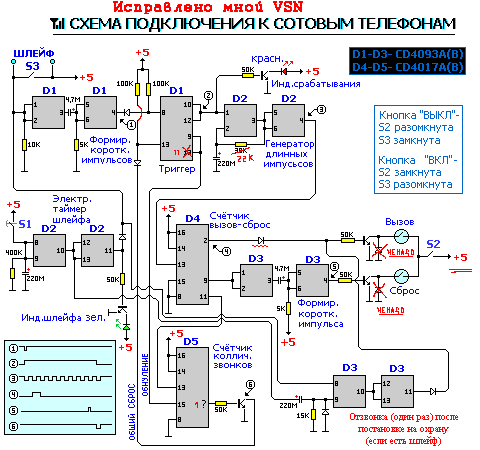 Схема мобильного телефона