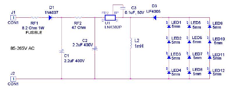 Lnk632dg схема включения