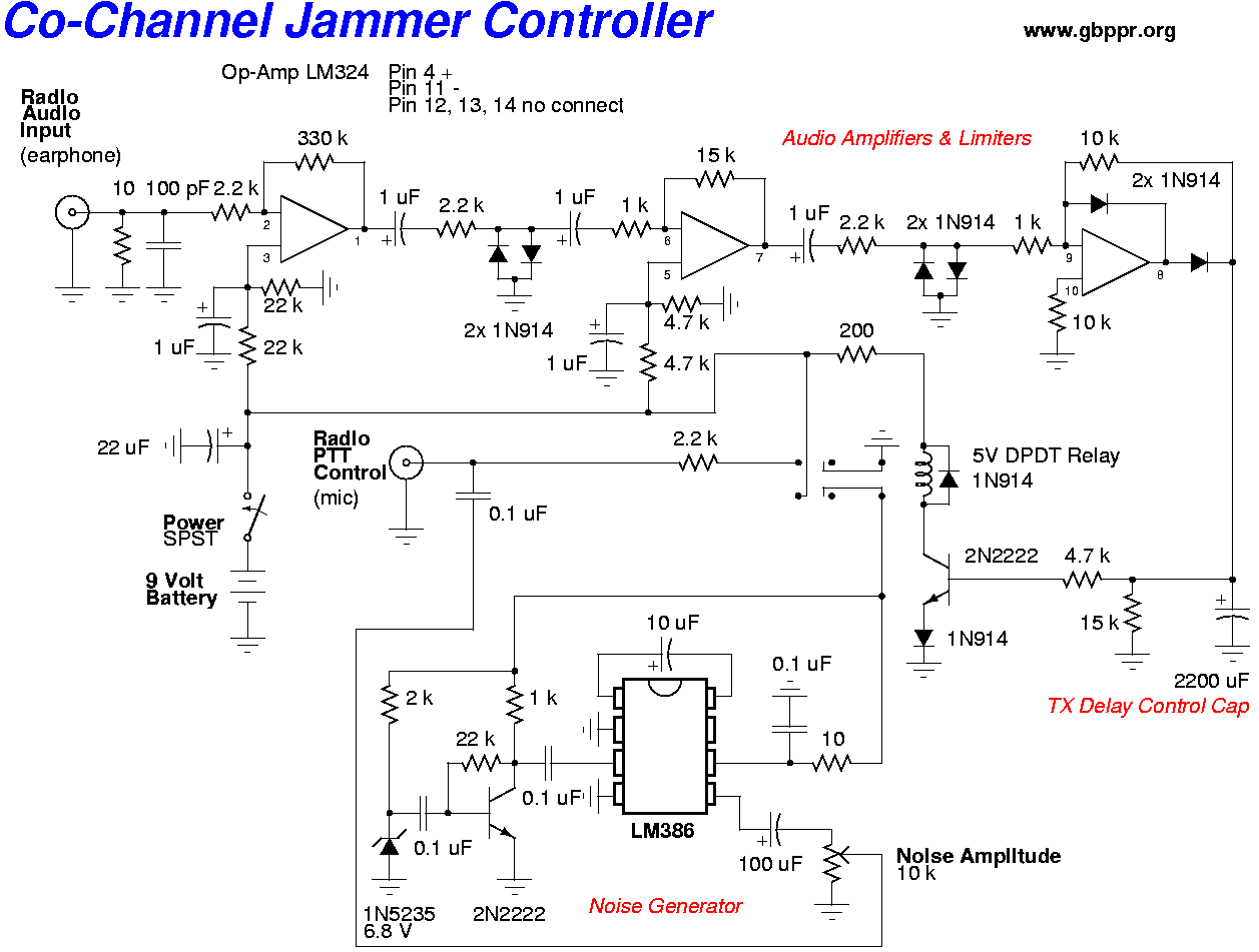 Схема широкополосного генератор шума ЗЧ на двух транзисторах
